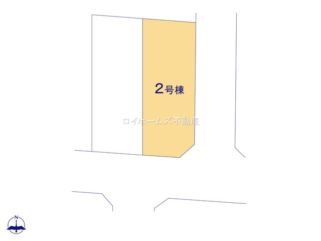 【区画図】 | 半田市花田町１丁目13-15『仲介料無料』新築戸建て | 2号棟
