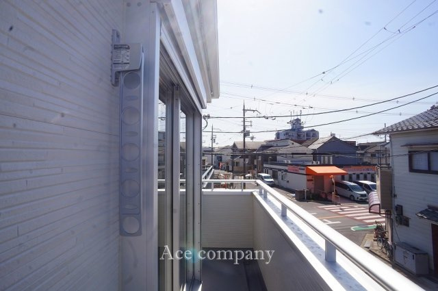 【バルコニー】 | 八尾市小畑町2丁目　【3号棟/全4棟】 | 西向きのバルコニーです☆