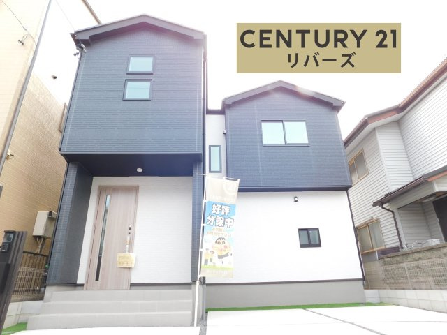 名古屋市港区遠若町１丁目の新築一戸建の外観|☆限定１棟☆　　新価格！！いつでもご案内出来ます♪（お問合せ当日、平日、水曜、夜間もＯＫ）　駐車並列２台可！　収納充実の４ＬＤＫ♪　収納+カウンター付きＬＤＫ１７．２５帖♪　荒子川公園徒歩３分！