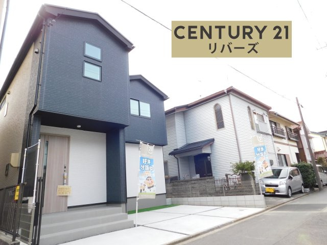 名古屋市港区遠若町１丁目の新築一戸建の外観|☆限定１棟☆　　新価格！！いつでもご案内出来ます♪（お問合せ当日、平日、水曜、夜間もＯＫ）　駐車並列２台可！　収納充実の４ＬＤＫ♪　収納+カウンター付きＬＤＫ１７．２５帖♪　荒子川公園徒歩３分！