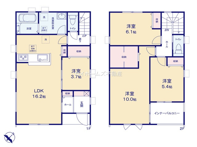 【間取り】 | 海部郡蟹江町富吉１丁目468『仲介料無料』新築戸建て | 2号棟
