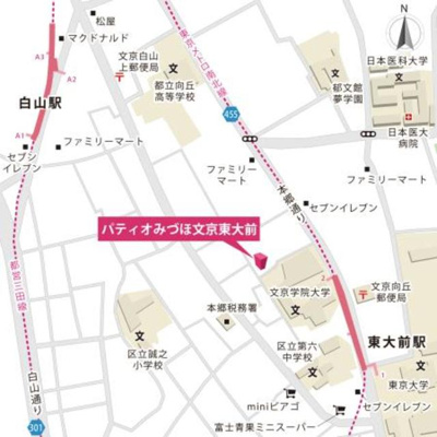 【地図】 | パティオみづほ文京東大前