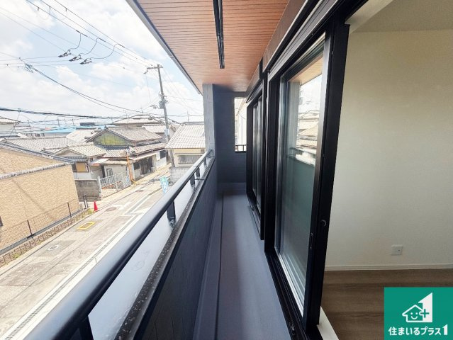 1(土)2(日)現地見学可能！◆堺市美原区小寺　全2邸のバルコニー|日当たりのよいバルコニー！お部屋が開放的に！