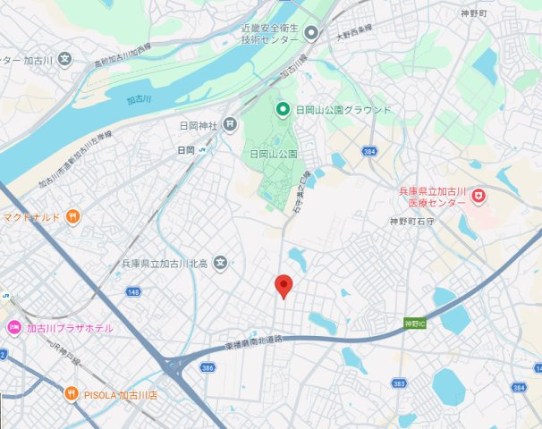 【地図】 | 加古川市野口町水足　中古戸建
