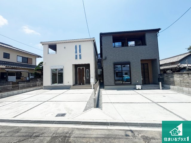 29(土)30(日)現地見学可能！◆堺市美原区小寺　全2邸の外観|安心の10年保証！外観を美しく保ち、雨水で汚れを落とします！気になることがありましたら、お気軽にお問い合わせください！