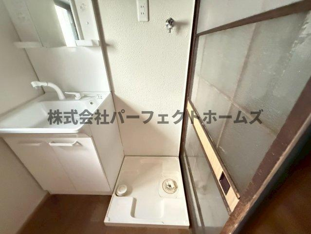 成田町戸建　賃貸の設備|洗濯機置場です