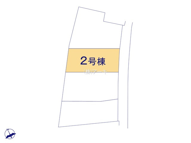 知多市金沢郷中133『仲介手数料無料』新築戸建ての区画図