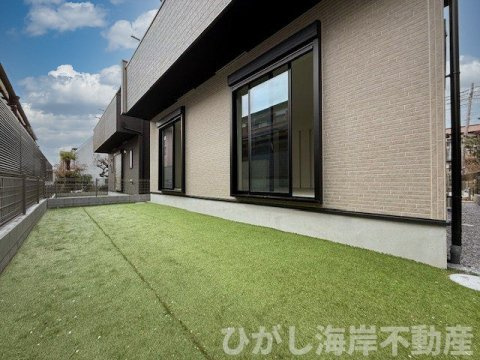 平塚市東中原2丁目　新築戸建　全3棟の庭|南側　お庭