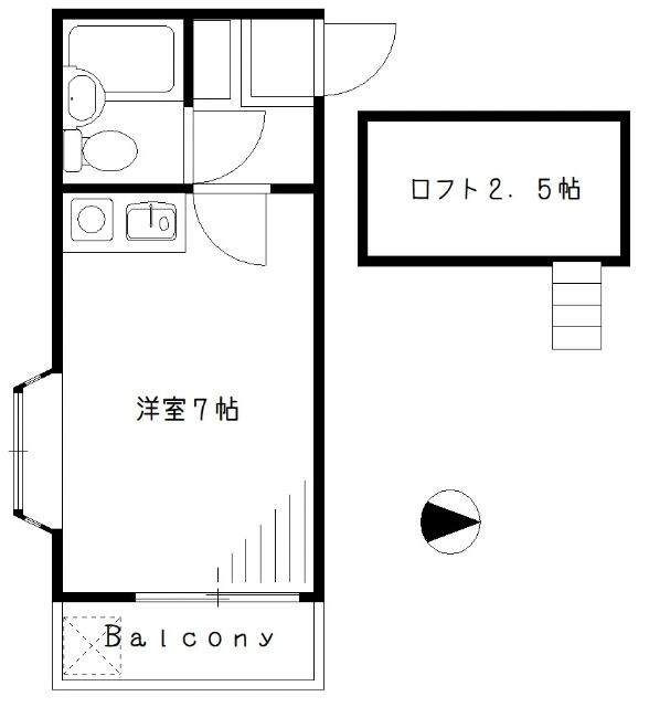 ２階角部屋！