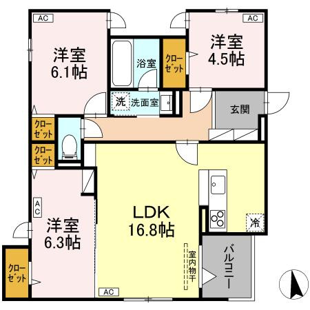 【間取り】 | DROOMGrass中町(ディールームグラスナカマチ)
