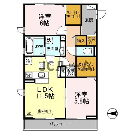 Ｄ－Ｒｏｏｍ・ＳＫⅡの間取り