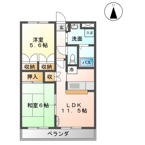 ベルビューハイムの間取り