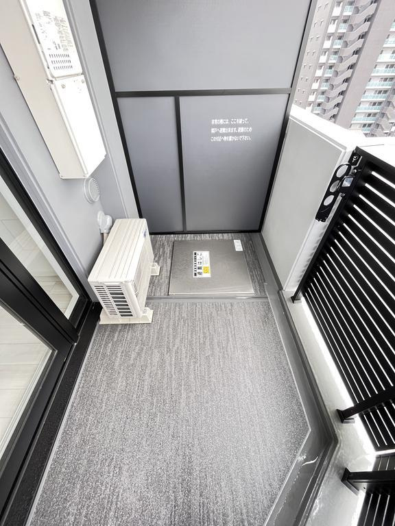 大阪市都島区都島本通４丁目の賃貸マンションのバルコニー