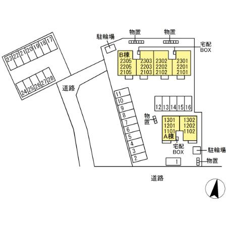 メゾン・ド・ソリアード　Ａの区画図