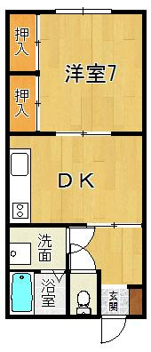 【間取り】 | スカイハイツ | 反転有り