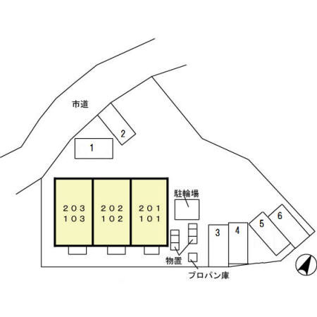 シャンクレールの区画図