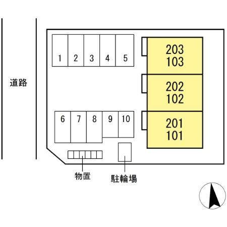 サウスクリスタルの区画図