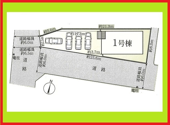 弥富市五之三町川平の新築一戸建の区画図|◇区画図◇
