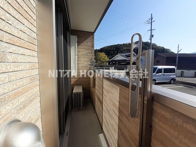 ラ　ビアンデ篠山Ⅰのバルコニー|1階ですがバルコニー付き！あると便利です◎
