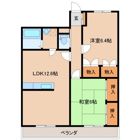 エスポワールMの間取り