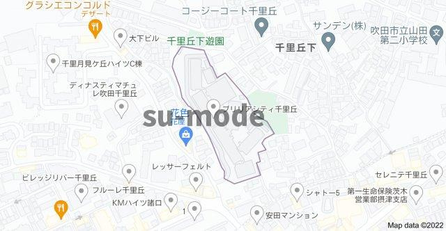 ブリリアシティ千里丘の地図