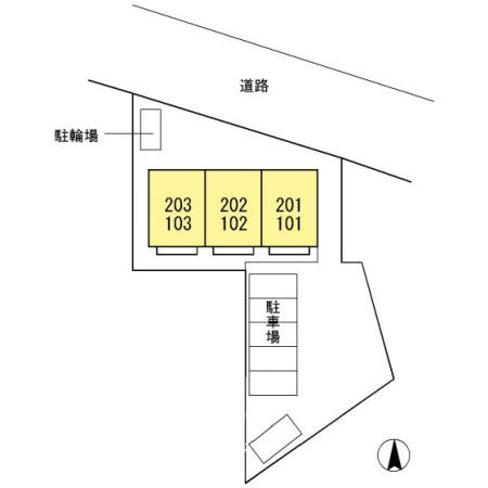 陽だまりハウス 結～Yui～の区画図