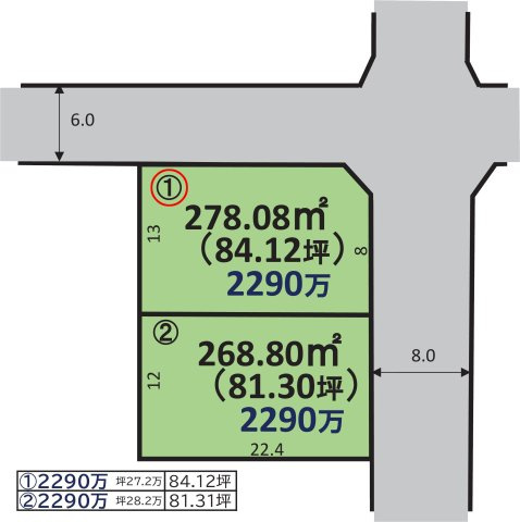 山形市小白川町５丁目の売地