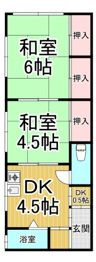 ピオーネ園田西の間取り