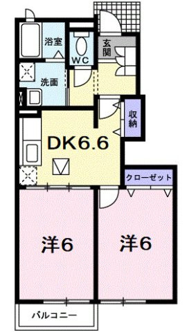 ル・ユニヴェール　Ａの間取り
