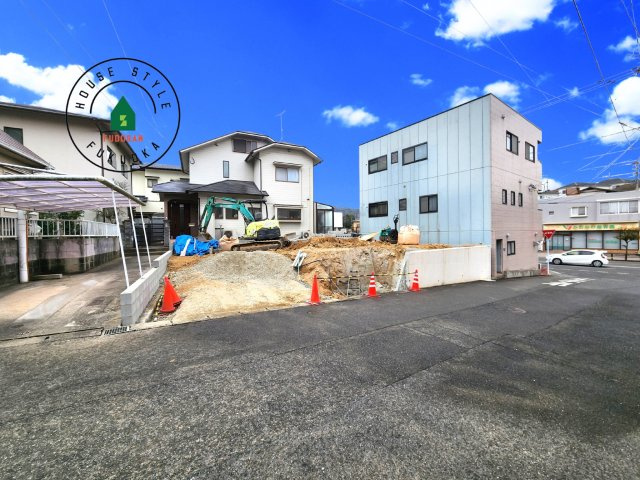 那珂川市片縄東1丁目第4-1棟（1号棟）の前面道路含む現地写真|見学の時間などお気軽にお問い合わせ下さい。