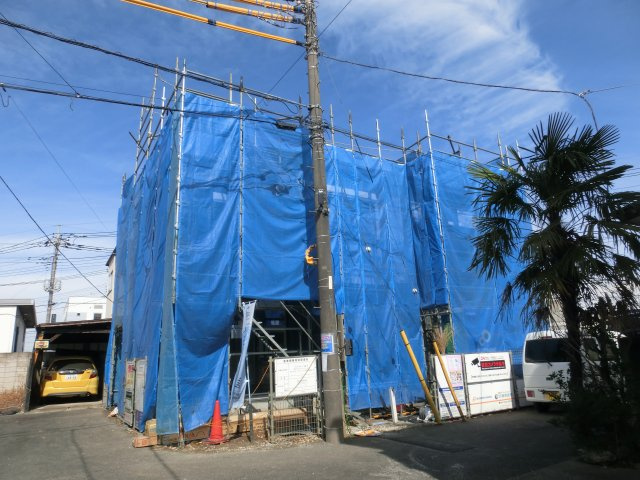 川越市山田　3（4）LDK可変型+カースペース付き　新築戸建ての外観