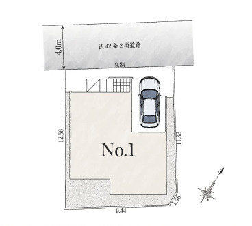 板橋区大谷口1丁目　LDKが主役♪　建物38坪超　大型邸宅の区画図