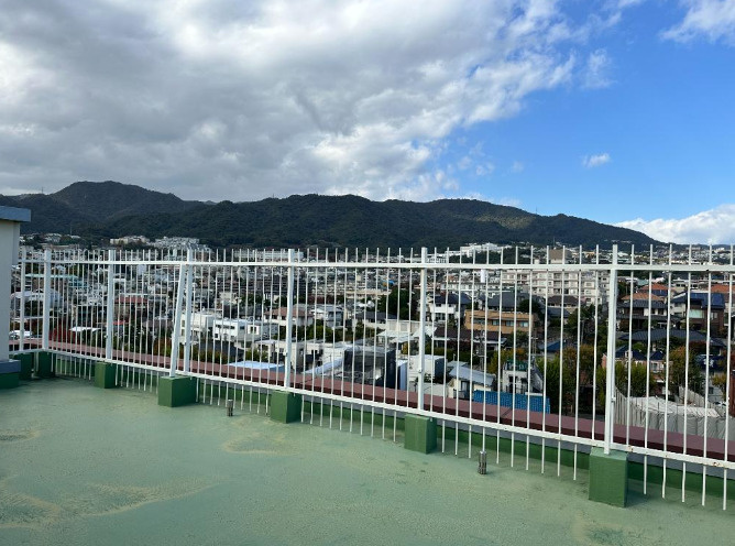 芦屋翠ヶ丘パーク・マンションのバルコニー|北側テラス