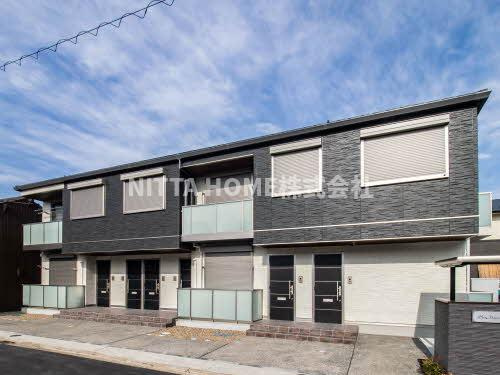 シャーメゾンＨＡＮＡＴＡの外観|インターネット無料★エコジョーズ、外部物置を設置しています！