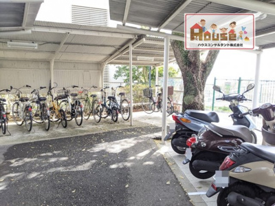 【駐輪場】 | シーアイマンション甲陽園 | 屋根付きのため雨風でも安心