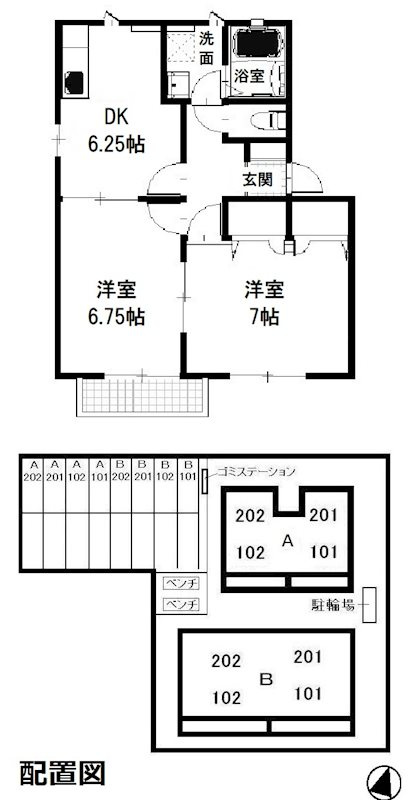 サンキャロットの間取り