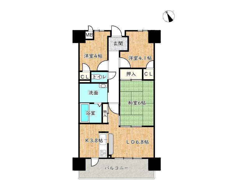 姫路市飾磨区三宅３丁目の中古マンション