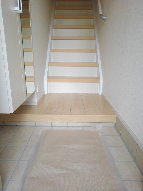 マロンガーデンAの玄関