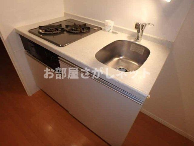 スカイコート新宿弐番館【おとり物件なし】#学生・社会人にオススメ！初期費用分割払いOK！のキッチン|システムキッチン（2口ガスコンロ）