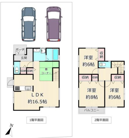 西多摩郡瑞穂町大字石畑の中古一戸建の間取り