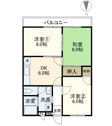 【間取り】 | ご家族におすすめの3DKの間取りです！