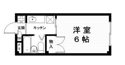 草津市草津町の店舗事務所の間取り