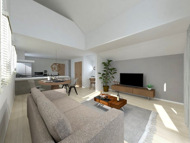 練馬区田柄2丁目　土地32坪×整形地　建築条件付き売地の完成予想図