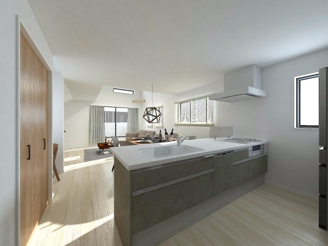 練馬区田柄2丁目　土地32坪×整形地　建築条件付き売地の完成予想図