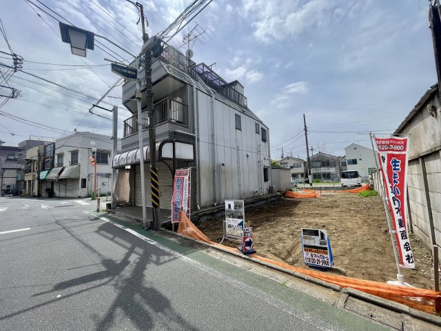 練馬区田柄2丁目　土地32坪×整形地　新築戸建限定1棟の前面道路含む現地写真
