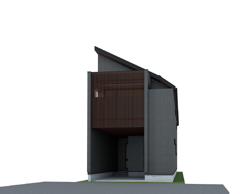 練馬区田柄2丁目　土地32坪×整形地　建築条件付き売地の完成予想図