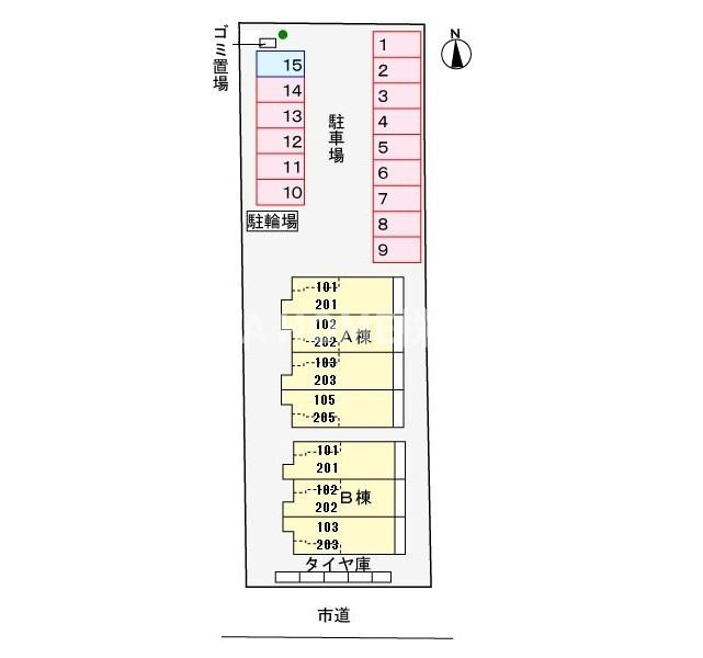 エスポワールＡの区画図