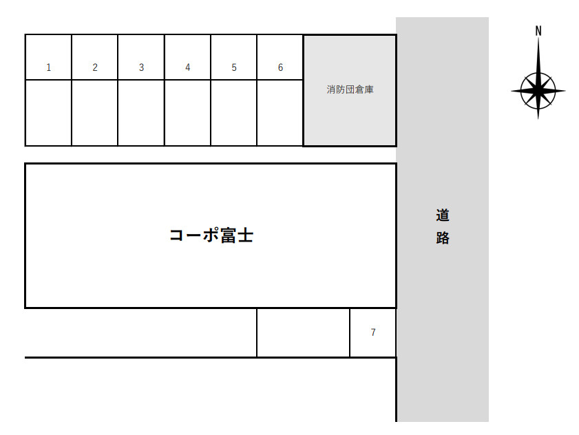 コーポ富士の区画図