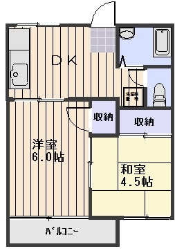 コーポハピネス　A棟の間取り