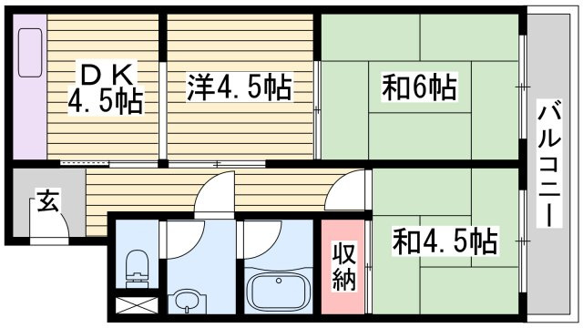 シャトー東洋の間取り